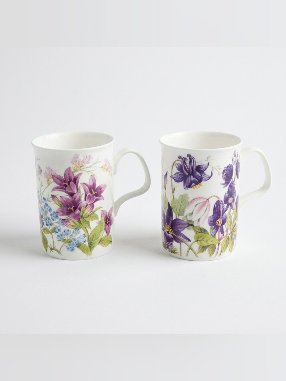 Vintage Roy Kirkham Fine Bone China Countryside Set Of Mugs